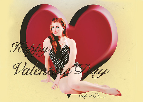 valentine day pinup